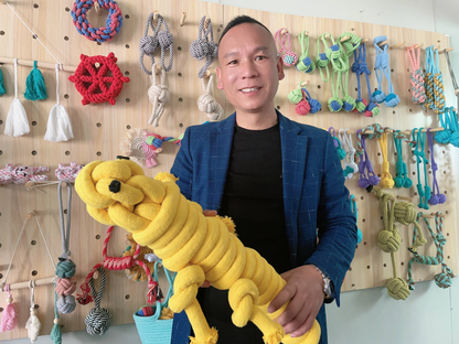 Eco Lizard Jumbo Dog Rope Toy Collection