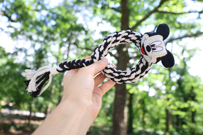 Eco Mickey Macrame Dog Rope Tug and Chew Toy