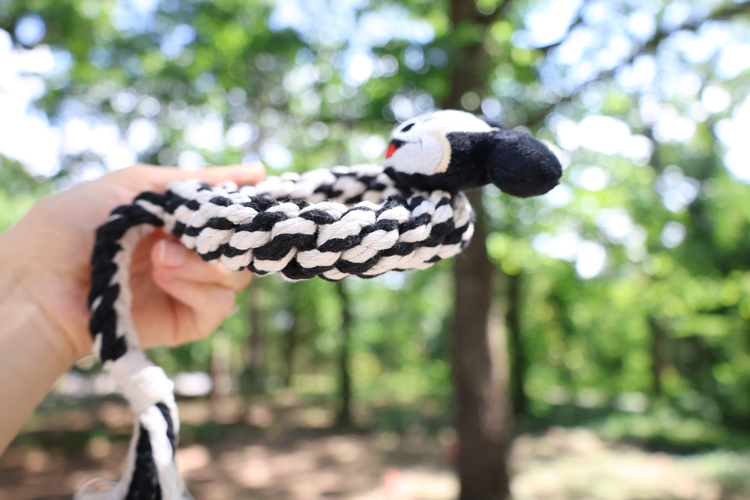 Eco Mickey Macrame Dog Rope Tug and Chew Toy