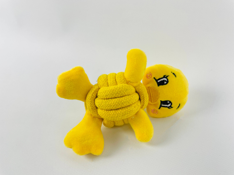 Eco Yellow Duck Handmade Dog Chew Toy