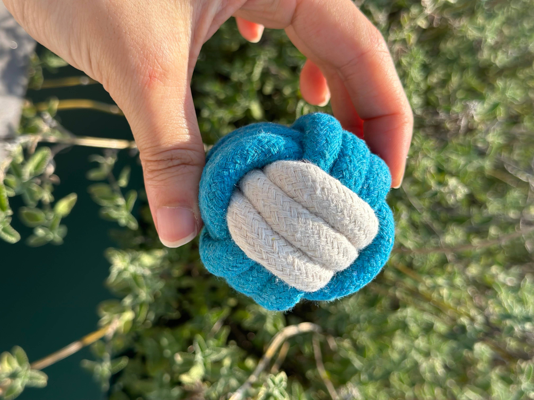 Handmade Eco-Friendly Dog Rope Chew Toys, 4-Piece Set