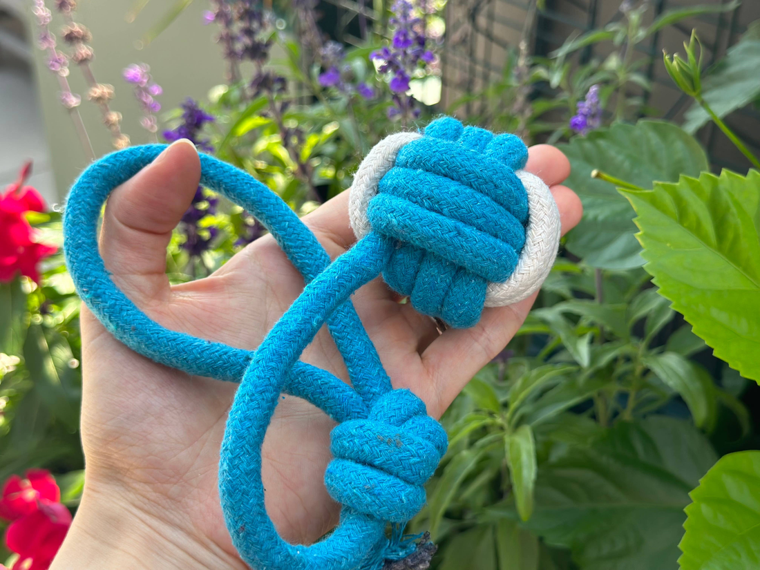 Handmade Eco-Friendly Dog Rope Chew Toys, 4-Piece Set