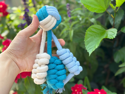 Handmade Eco-Friendly Dog Rope Chew Toys, 4-Piece Set