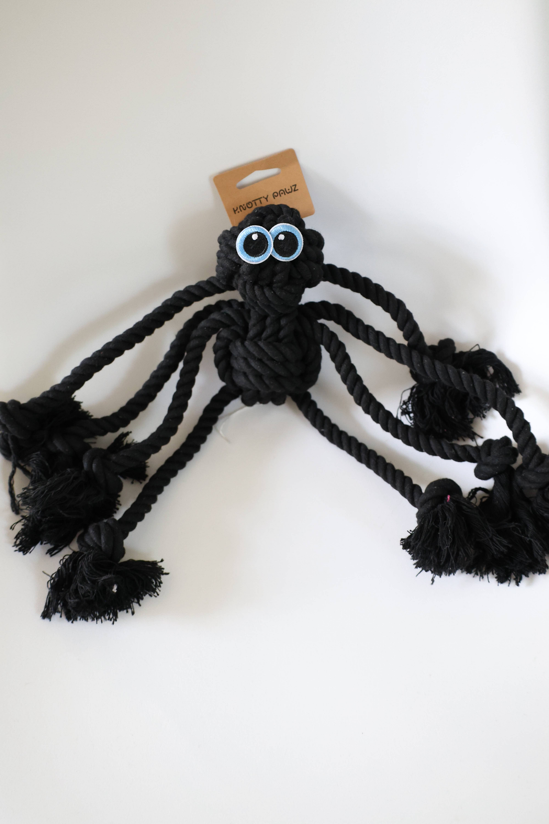 Black Rope Spider Dog Toy
