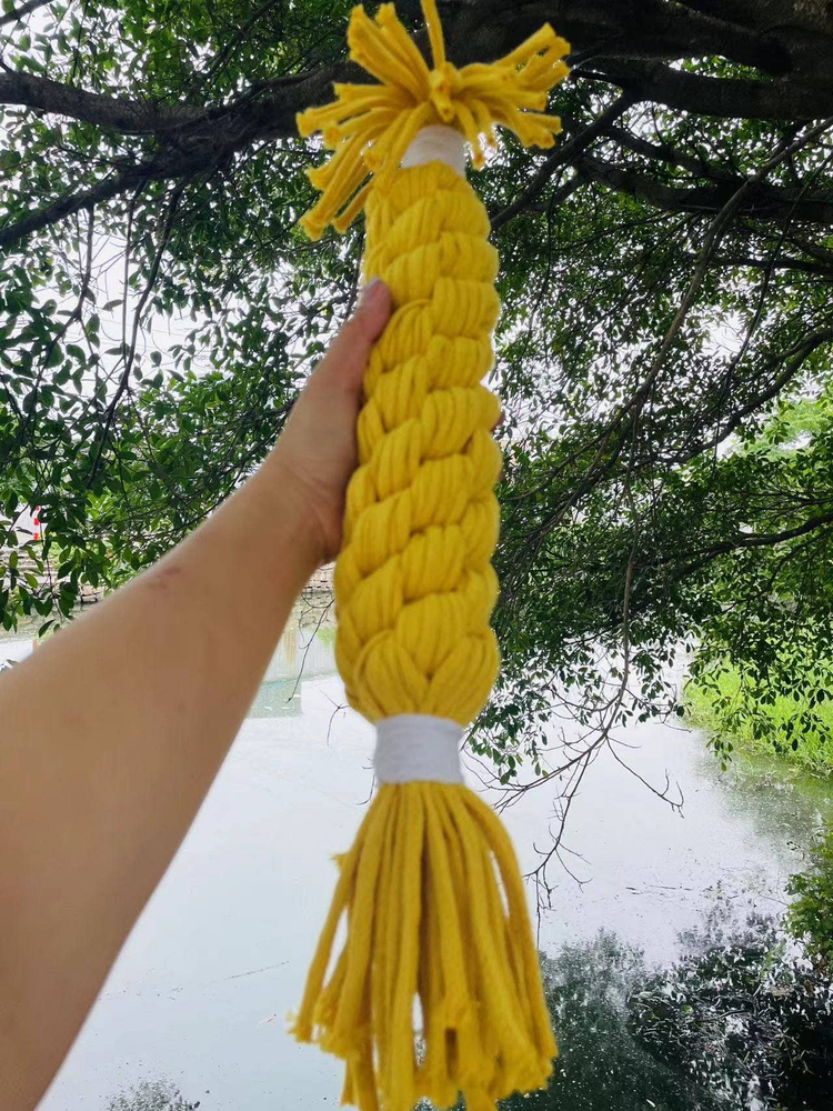Handmade Jumbo Macrame Rope Candy Toy for Big Dogs