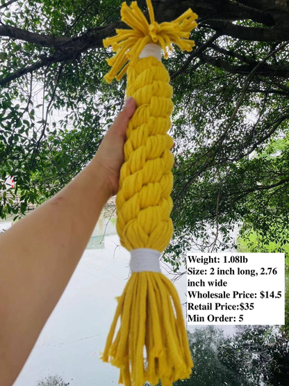 Handmade Jumbo Macrame Rope Candy Toy for Big Dogs