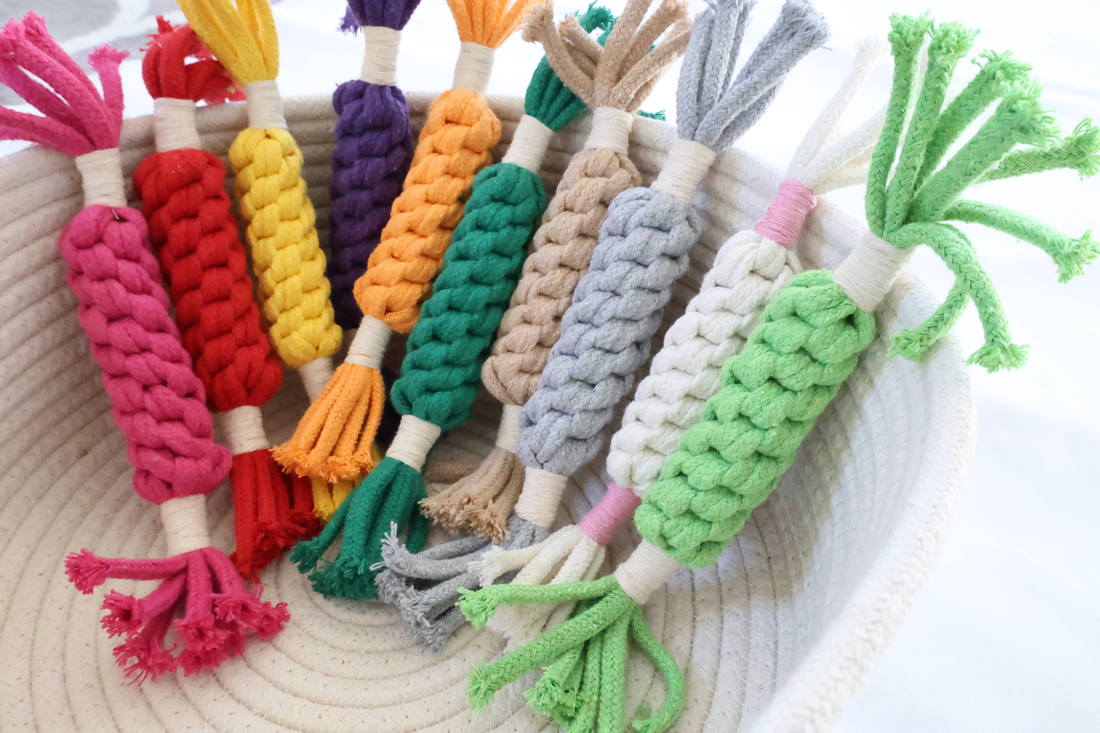 Handmade Jumbo Macrame Rope Candy Toy for Big Dogs