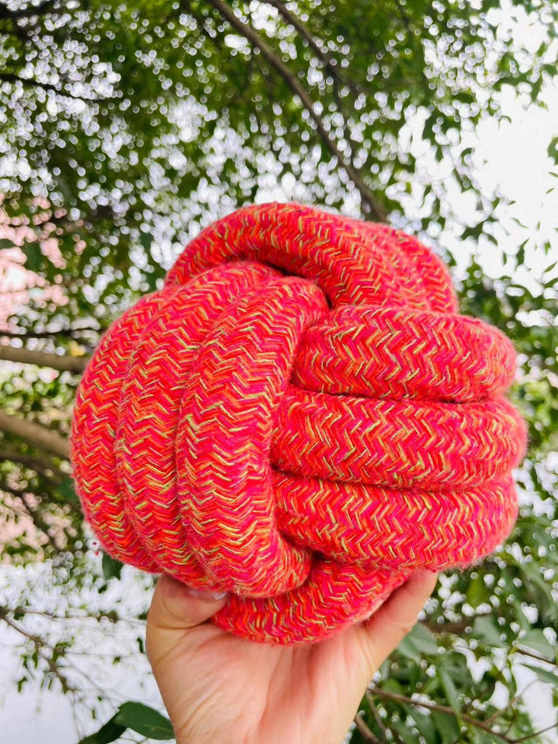 Handmade Jumbo Rope Ball Dog Toy