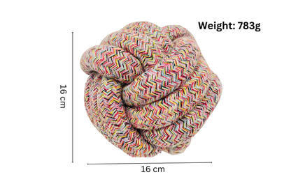 Handmade Large Rope Ball Dog Toy