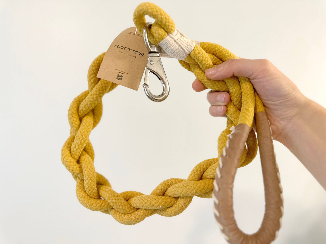 Handmade Sustainable Cotton Rope Dog Leash