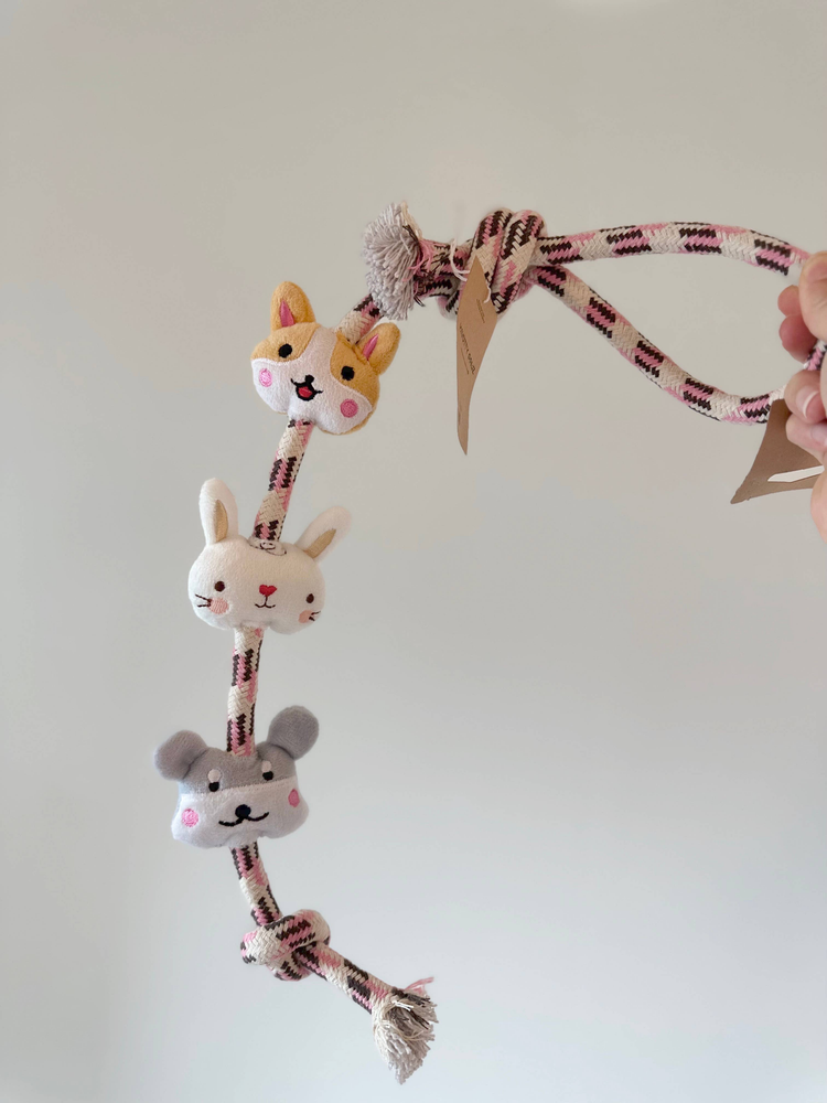 Handmade Sustainable Dog Rope Chew and Tug Toy