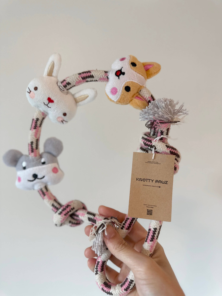 Handmade Sustainable Dog Rope Chew and Tug Toy