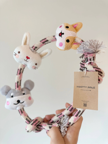 Handmade Sustainable Dog Rope Chew and Tug Toy