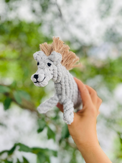 Handmade Sustainable Horse Dog Rope Chew Toy