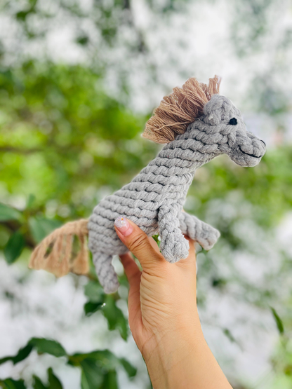 Handmade Sustainable Horse Dog Rope Chew Toy