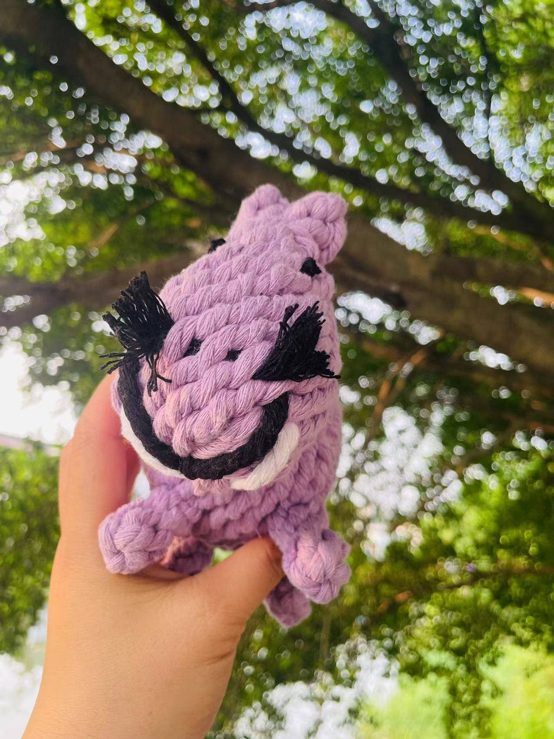 Handmade Sustainable Large Hippo Dog Rope Toy