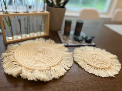 Handmade Sustainable White Eco-Friendly Placemats