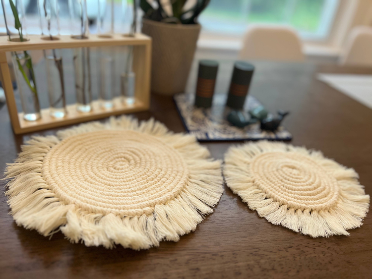 Handmade Sustainable White Eco-Friendly Placemats