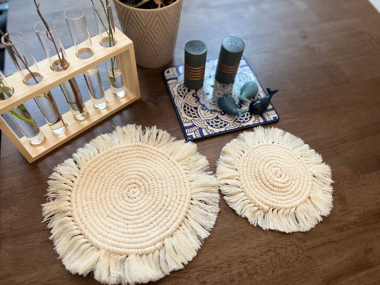 Handmade Sustainable White Eco-Friendly Placemats