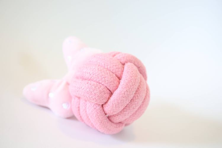 Kawaii Bowknot Rope Ball Handmade Eco-Friendly Dog Toy