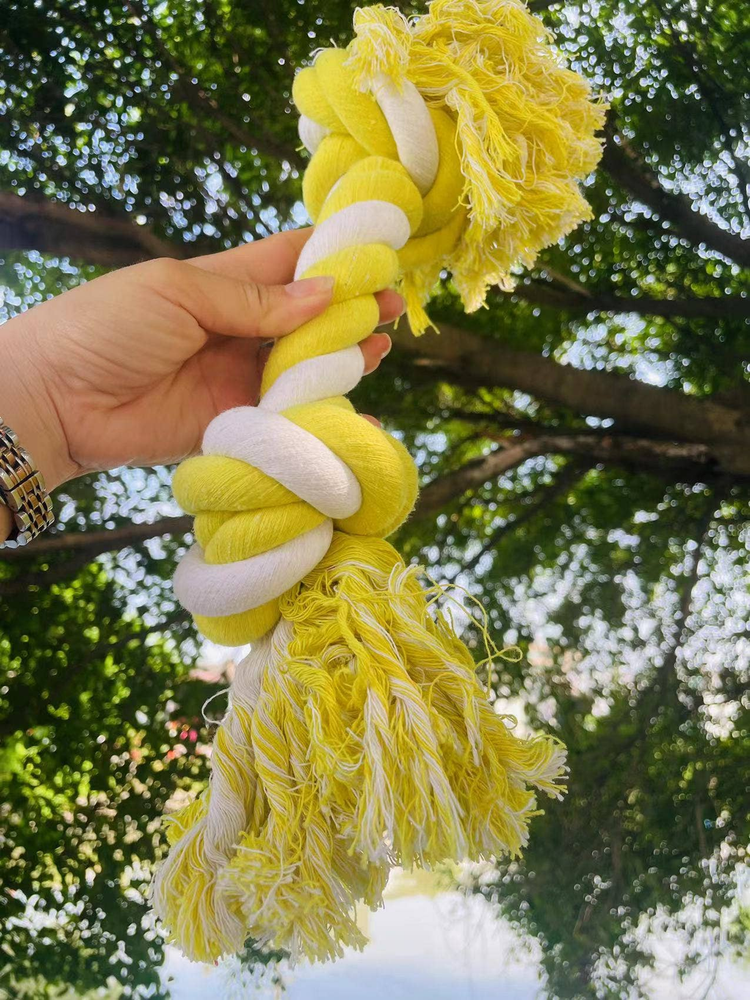 Heavy Duty 2-Knot Dog Chew Rope Toy