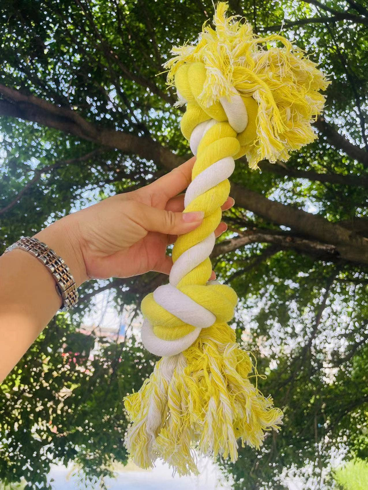 Heavy Duty 2-Knot Dog Chew Rope Toy