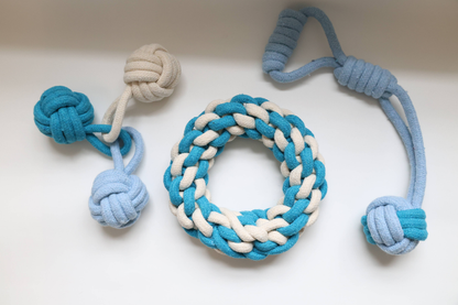 Rope Chew and Tug Dog Toy Set, 3-Piece