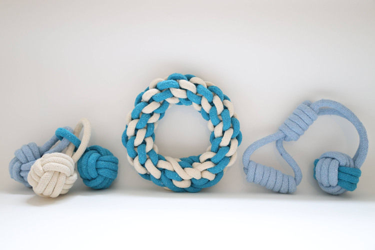Rope Chew and Tug Dog Toy Set, 3-Piece