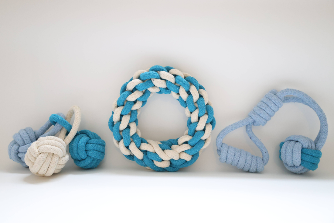 Rope Chew and Tug Dog Toy Set, 3-Piece