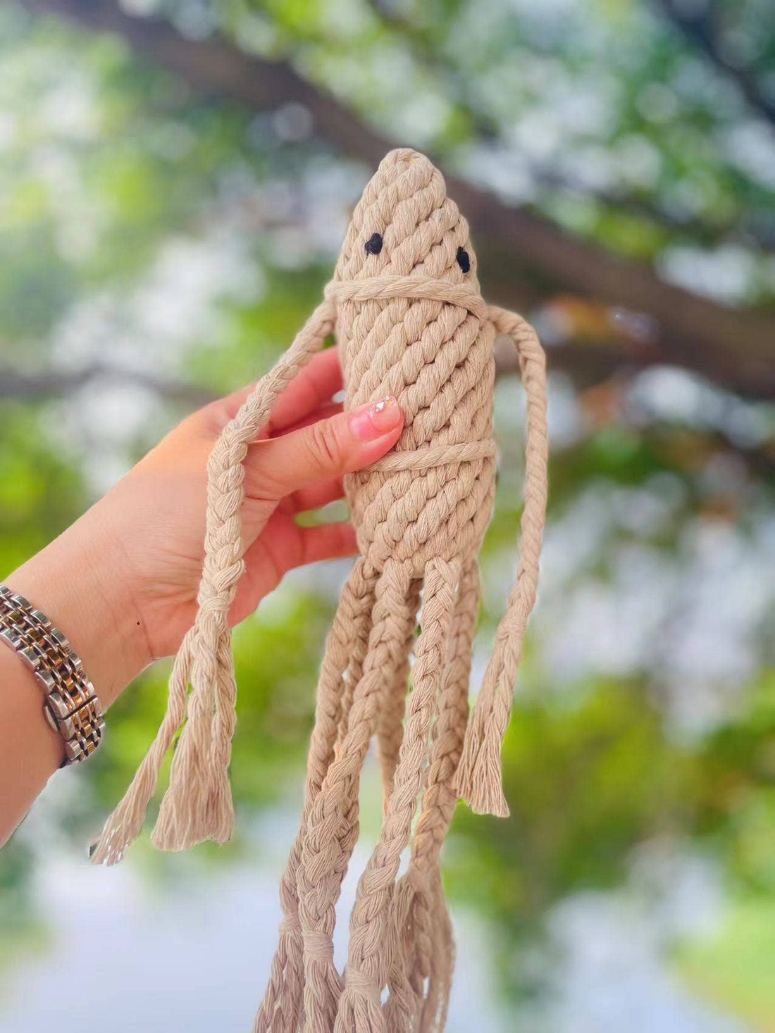 Squid Lady Handmade Dog Rope Toy