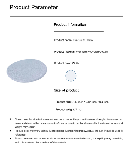 Eco-Friendly Cotton Rope Placemat
