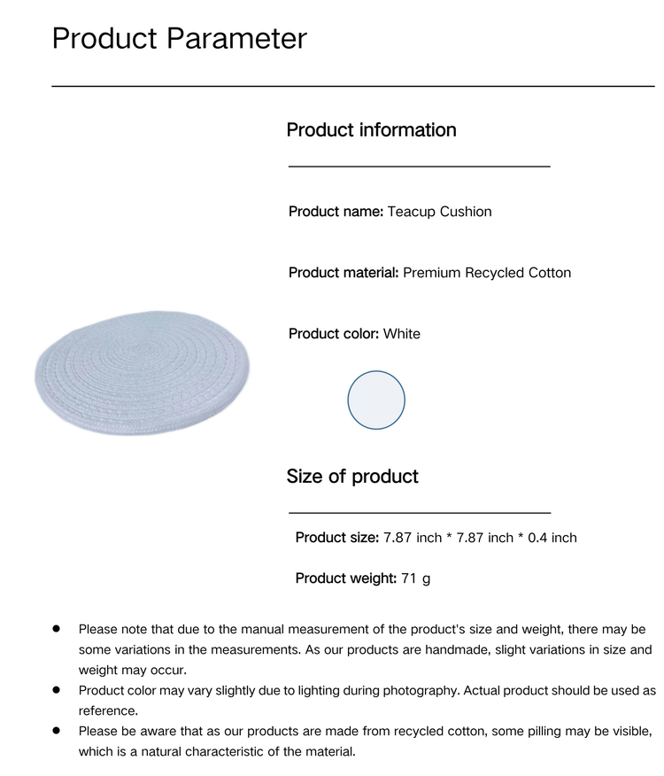 Eco-Friendly Cotton Rope Placemat