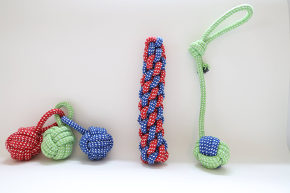 Eco-Friendly Dog Rope Toys, 3-Piece Set
