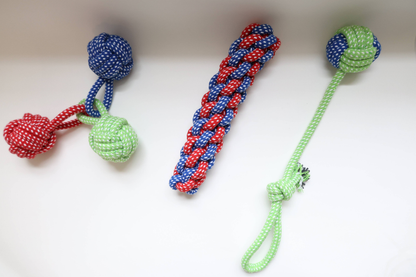 Eco-Friendly Dog Rope Toys, 3-Piece Set