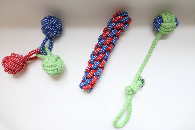 Eco-Friendly Dog Rope Toys, 3-Piece Set
