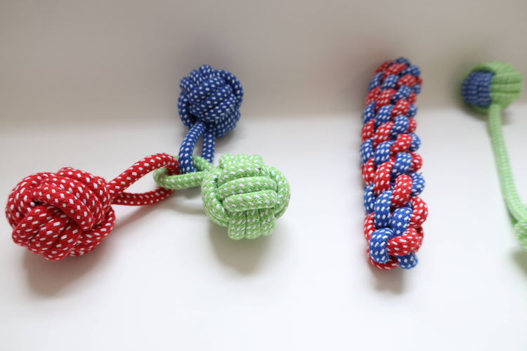 Eco-Friendly Dog Rope Toys, 3-Piece Set