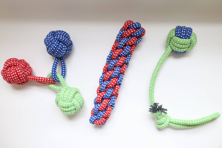 Eco-Friendly Dog Rope Toys, 3-Piece Set