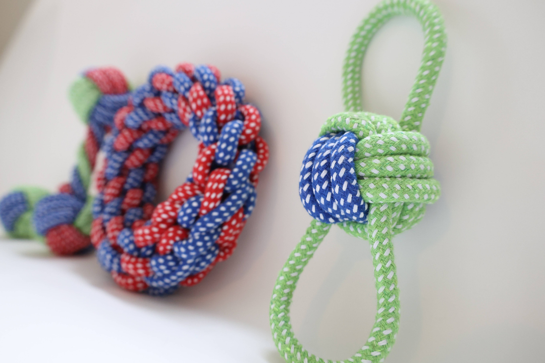 Eco-Friendly Dog Rope Toys, 4-Set