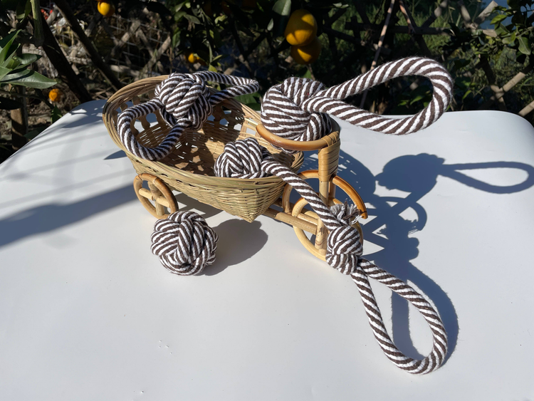 Eco-Friendly Rope Tug-of-War Toys 4-Set for Medium and Large Dogs