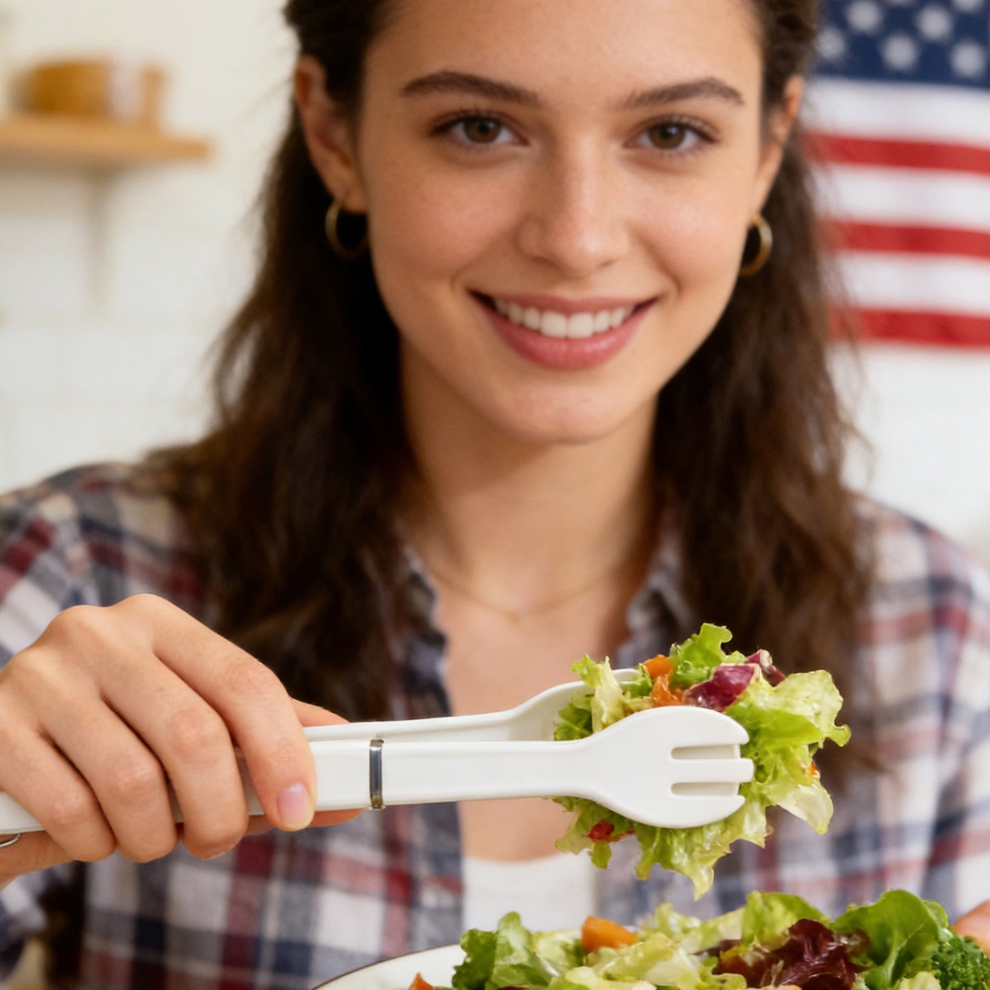 Stainless Steel Salad Tongs Kitchen Server