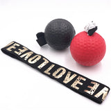 Head-Mounted Boxing Reaction Training Ball with Adjustable Headband
