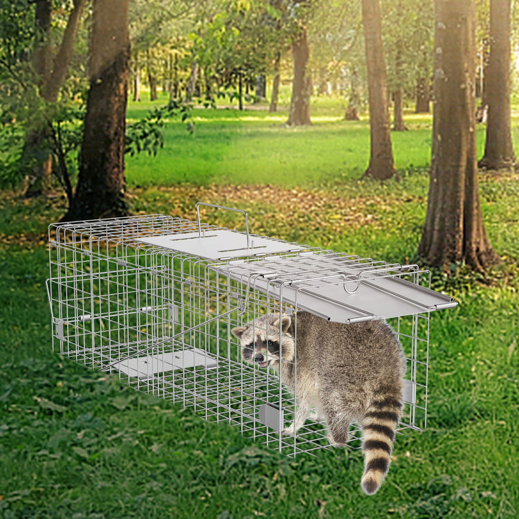 24 inch live animal cage trap main view