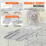 24 inch live animal cage trap folded for storage