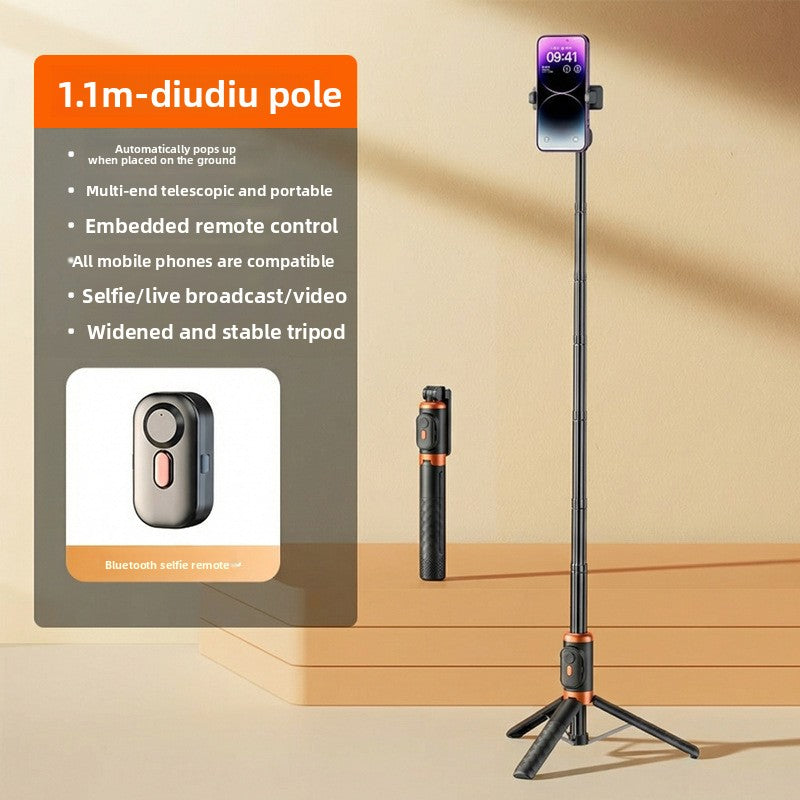 Anti-shake selfie stick phone holder