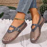 Womens Breathable Mesh Flat Shoes