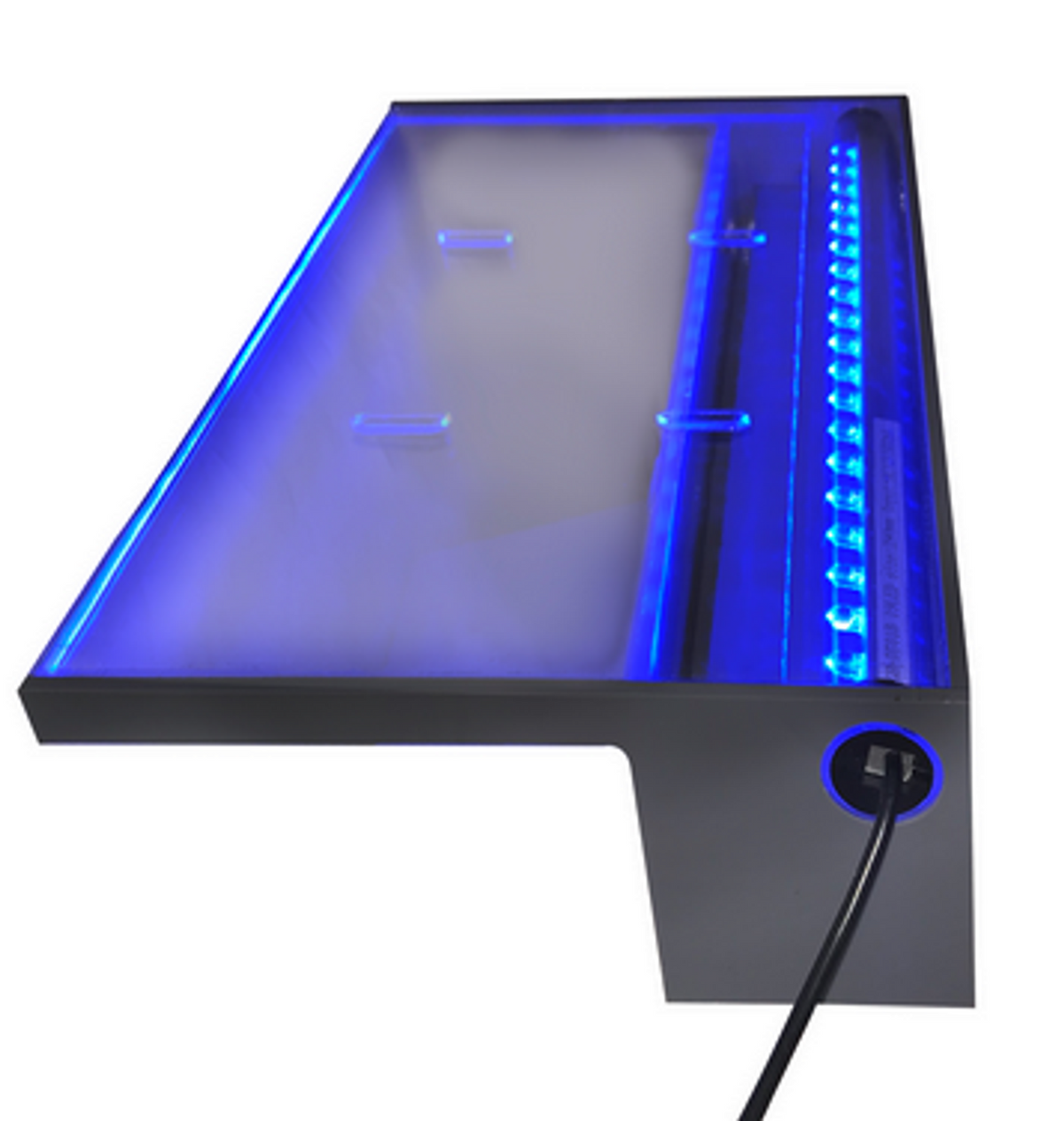 Pondmaster LED Lighted Spillway, Blue, 12" Wide