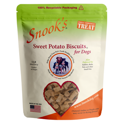 Snook's Sweet Potato Dog Biscuits