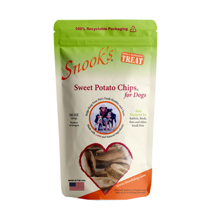 Sweet Potato Dog Chips - Soup bone shaped