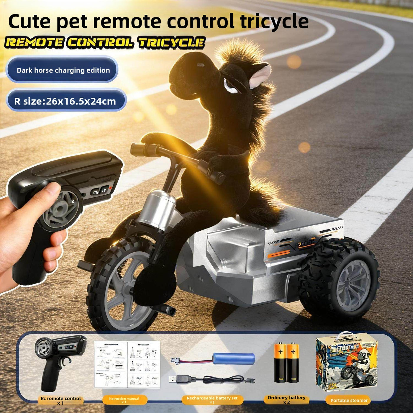Remote Control Stunt Drift Tricycle