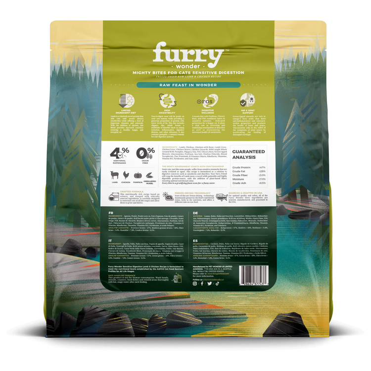 Pet Wonder Sensitive Digestion Freeze-Dried Lamb & Chicken Cat Food